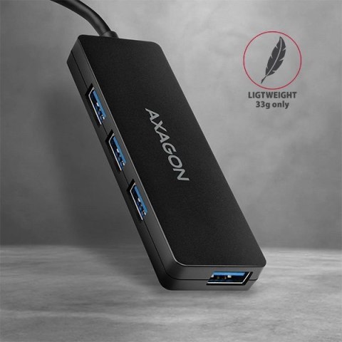 HUE-G1A Hub 4-portowy USB 3.2 Gen 1 SLIM, kabel Type-A 14cm HUE-G1A Hub 4-portowy USB 3.2 Gen 1 SLIM, kabel Type-A 14cm