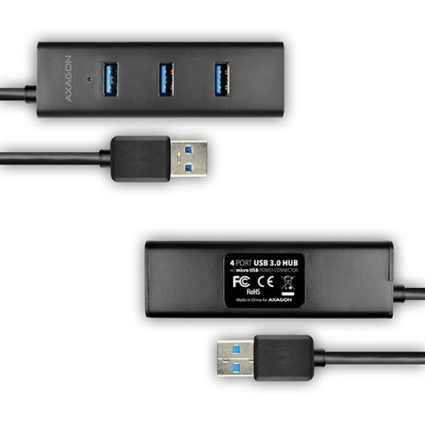 HUE-S2BP Hub 4-portowy USB 3.2 Gen 1 charging hub 1.2m kabel, AC adapter HUE-S2BP Hub 4-portowy USB 3.2 Gen 1 charging hub 1.2m kabel, AC adapter