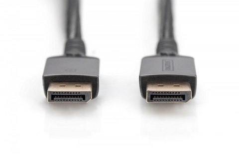 Kabel połączeniowy PREMIUM DisplayPort 8K60Hz UHD DP/DP M/M 1m Czarny Kabel połączeniowy PREMIUM DisplayPort 8K60Hz UHD DP/DP M/M 1m Czarny