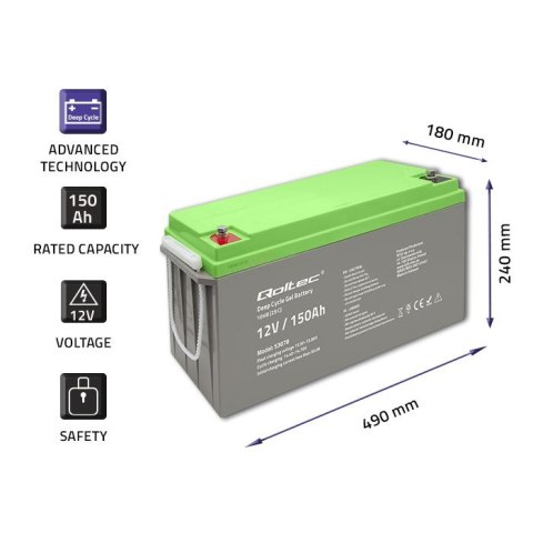 Akumulator żelowy Deep Cycle | 12V | 150Ah Akumulator żelowy Deep Cycle | 12V | 150Ah