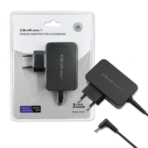 Zasilacz do ultrabooka Asus 45W | 19V | 2.37A | 3.0x1.0 Zasilacz do ultrabooka Asus 45W | 19V | 2.37A | 3.0x1.0