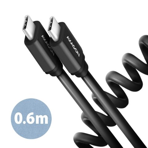 BUCM-CM10TB Kabel Twister USB-C - USB-C, 0,6m, USB 2.0, 3A, ALU, PVC Czarny BUCM-CM10TB Kabel Twister USB-C - USB-C, 0,6m, USB 2.0, 3A, ALU, PVC Czarny