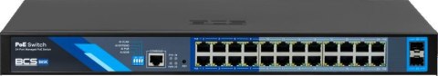 Switch PoE BCS BASIC BCS-B-SP24G-2SFP-M Switch PoE BCS BASIC BCS-B-SP24G-2SFP-M