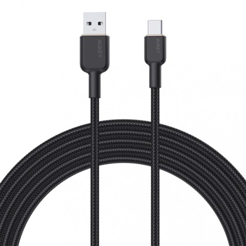 CB-NAC1 Black nylonowy kabel USB C - USB A | 1m | 3A | 60W PD | 20V CB-NAC1 Black nylonowy kabel USB C - USB A | 1m | 3A | 60W PD | 20V