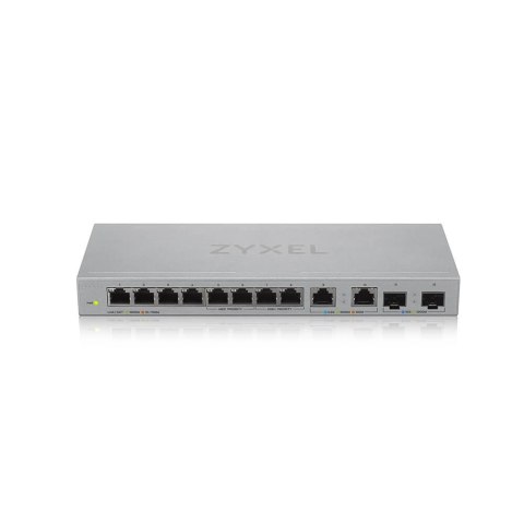 Przełącznik 12-Port Gigabit Unmanaged Switch with 8-Port 1G + 2-Port 2.5G + 2-Port SFP+ XGS1010-12-ZZ0102 Przełącznik 12-Port Gigabit Unmanaged Switch with 8-Port 1G + 2-Port 2.5G + 2-Port SFP+ XGS1010-12-ZZ0102