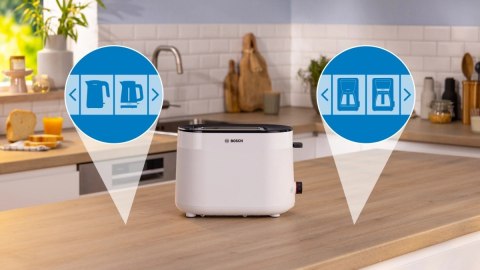 Toster MyMoment TAT2M121 biały Toster MyMoment TAT2M121 biały