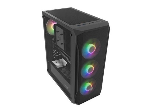 Obudowa Fury Shobo SH4F RGB Midi Tower z oknem Czarna Obudowa Fury Shobo SH4F RGB Midi Tower z oknem Czarna
