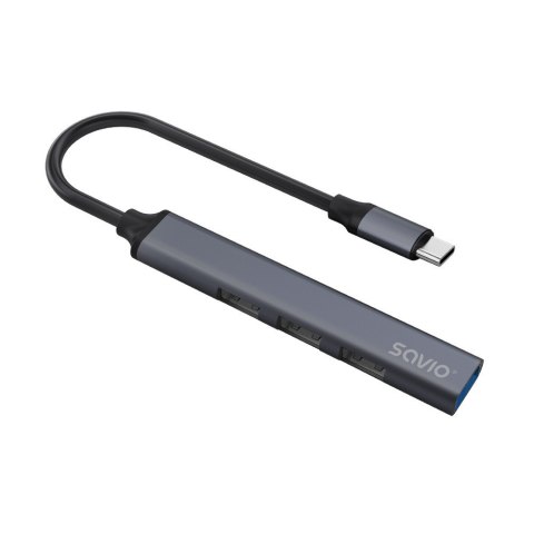 Hub 4 porty USB-C - 3 x USB-A 2.0, 1 x USB-A 3.1 3.1 GEN 1, 5 Gbps, AK-71 Hub 4 porty USB-C - 3 x USB-A 2.0, 1 x USB-A 3.1 3.1 GEN 1, 5 Gbps, AK-71