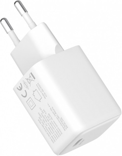 Ładowarka sieciowa USB C 45W 3A Power delivery 3.0 QC3.0 Biała Ładowarka sieciowa USB C 45W 3A Power delivery 3.0 QC3.0 Biała
