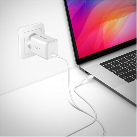 Ładowarka sieciowa USB C 45W 3A Power delivery 3.0 QC3.0 Biała Ładowarka sieciowa USB C 45W 3A Power delivery 3.0 QC3.0 Biała