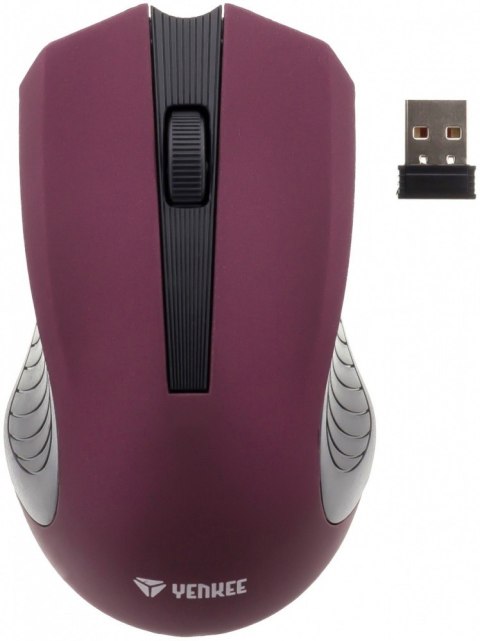 Mysz bezprzewodowa 2,4GHz optyczna symetryczna 3 przyciski Fiolet Mysz bezprzewodowa 2,4GHz optyczna symetryczna 3 przyciski Fiolet