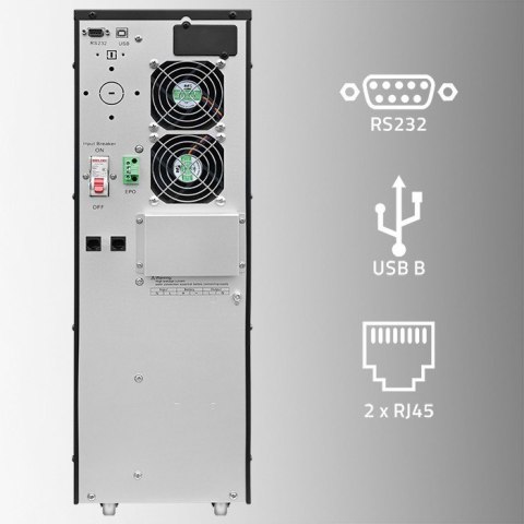 Zasilacz awaryjny UPS 10kVA | 10000W | Power Factor 1.0 | LCD | EPO | USB | On-line Zasilacz awaryjny UPS 10kVA | 10000W | Power Factor 1.0 | LCD | EPO | USB | On-line