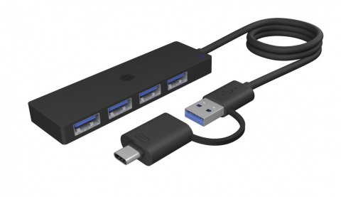 Hub IB-HUB1424-C3 4-Port USB Typ-A, złącze Typ-C/A Hub IB-HUB1424-C3 4-Port USB Typ-A, złącze Typ-C/A