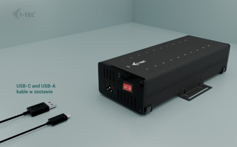 I-tec USB-C/USB-A Metal Charging + data HUB 15W per port 20x USB-C I-tec USB-C/USB-A Metal Charging + data HUB 15W per port 20x USB-C