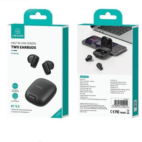 Słuchawki Bluetooth 5.3 TWS ID Series Niebieskie Słuchawki Bluetooth 5.3 TWS ID Series Niebieskie