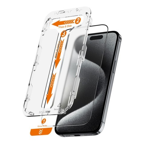 Szkło hartowane EasyShield 2-Pack - iPhone 15 Pro (2 sztuki) Szkło hartowane EasyShield 2-Pack - iPhone 15 Pro (2 sztuki)