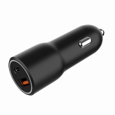 Ładowarka samochodowa USB-A/USB-C 38W PD czarna Ładowarka samochodowa USB-A/USB-C 38W PD czarna