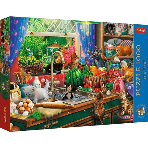 Puzzle 1000 elementów Premium Plus Kociaki rozrabiaki Puzzle 1000 elementów Premium Plus Kociaki rozrabiaki