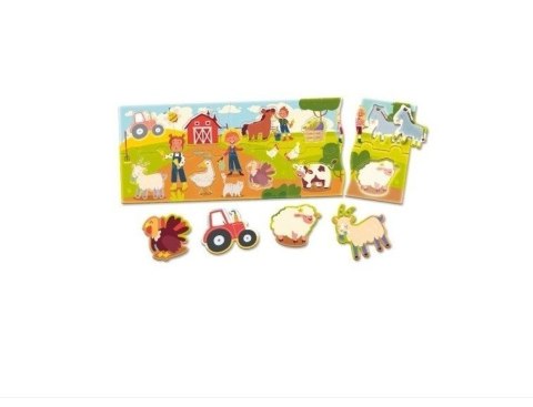 Układanka Carotina Baby Puzzle panorama - Farma Układanka Carotina Baby Puzzle panorama - Farma