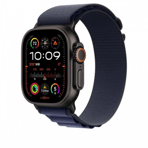 Opaska Alpine w kolorze granatu do koperty 49 mm - rozmiar S - elementy z tytanu w kolorze czarnym Opaska Alpine w kolorze granatu do koperty 49 mm - rozmiar S - elementy z tytanu w kolorze czarnym