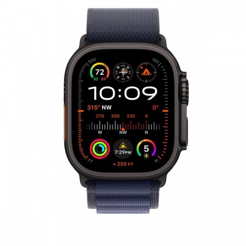 Opaska Alpine w kolorze granatu do koperty 49 mm - rozmiar S - elementy z tytanu w kolorze czarnym Opaska Alpine w kolorze granatu do koperty 49 mm - rozmiar S - elementy z tytanu w kolorze czarnym