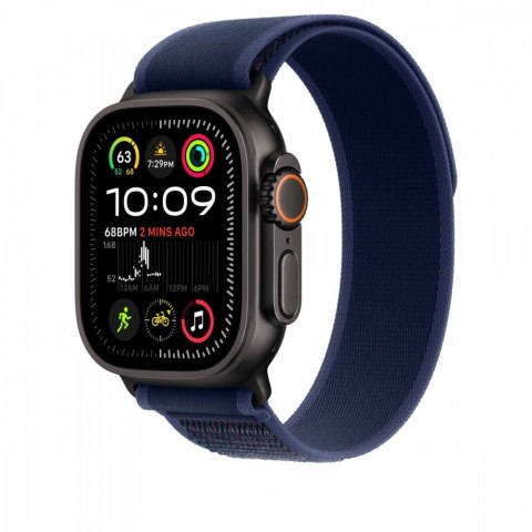 Opaska Trail w kolorze niebieskim do koperty 49 mm - rozmiar S/M - elementy z tytanu w kolorze czarnym Opaska Trail w kolorze niebieskim do koperty 49 mm - rozmiar S/M - elementy z tytanu w kolorze czarnym