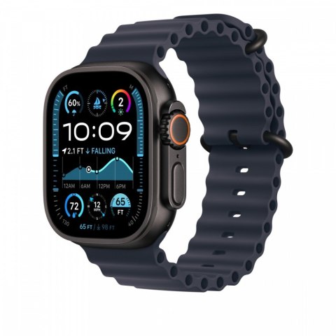 Przedłużka do paska Ocean w kolorze granatu do koperty 49 mm - elementy z tytanu w kolorze czarnym Przedłużka do paska Ocean w kolorze granatu do koperty 49 mm - elementy z tytanu w kolorze czarnym