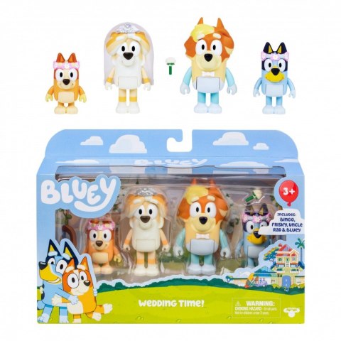 Figurki Bluey Wesele wujka 4-pak Figurki Bluey Wesele wujka 4-pak