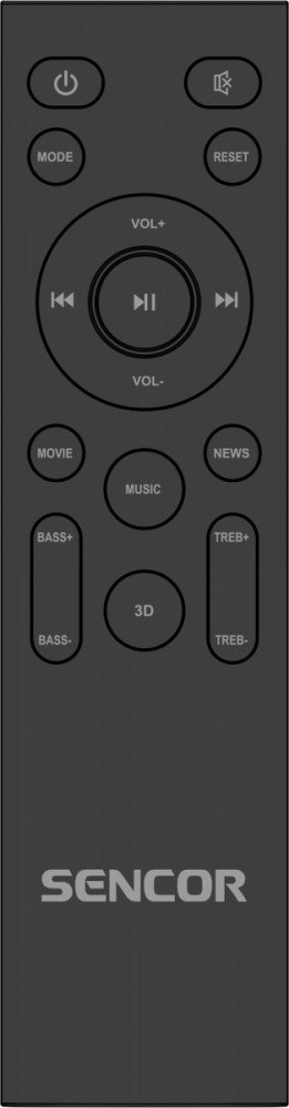 Soundbar z wbudowanymi subwooferami SSB 4450BS 2.1 200Watt Soundbar z wbudowanymi subwooferami SSB 4450BS 2.1 200Watt