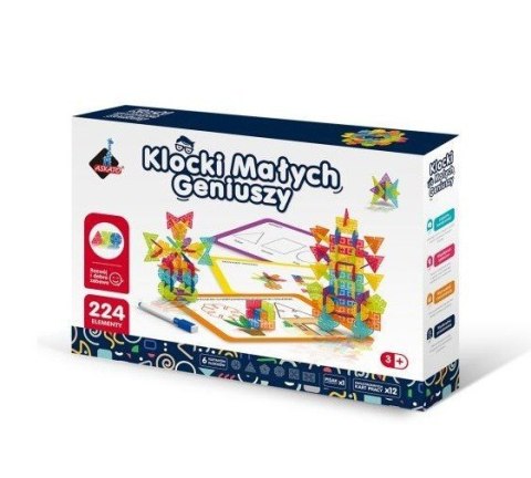 Klocki Geometryczne Śnieżynki 224 elementów Klocki Geometryczne Śnieżynki 224 elementów