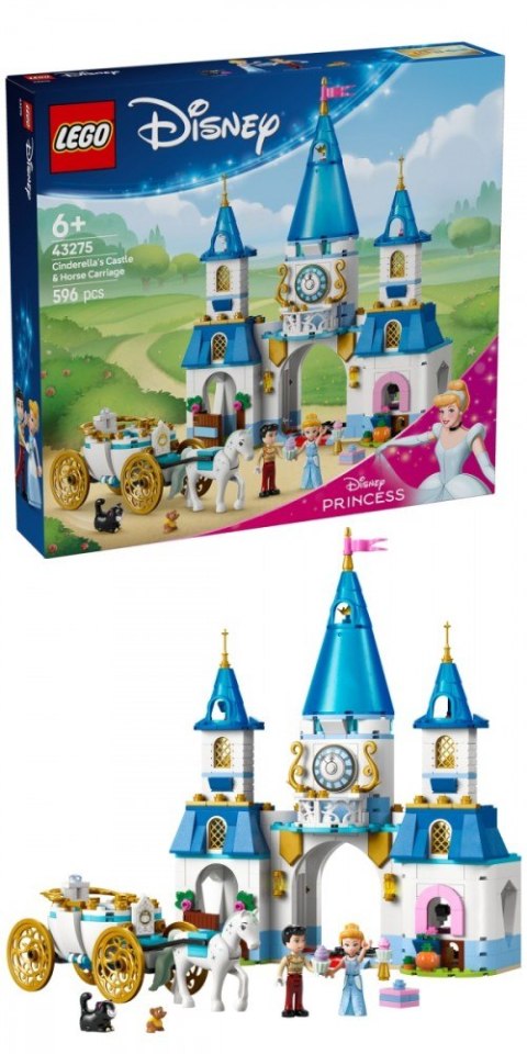 Klocki Disney 43275 Zamek Kopciuszka i kareta Klocki Disney 43275 Zamek Kopciuszka i kareta