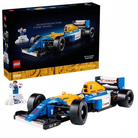 Klocki Icons 10353 Williams Racing FW14B i Nigel Mansell Klocki Icons 10353 Williams Racing FW14B i Nigel Mansell