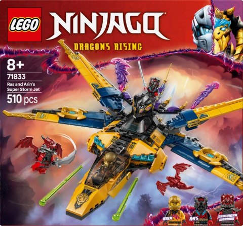 Klocki Ninjago 71833 Ras i burzowy superodrzutowiec Arina Klocki Ninjago 71833 Ras i burzowy superodrzutowiec Arina