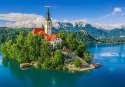 Puzzle 500 elementów Bled Słowenia jezioro