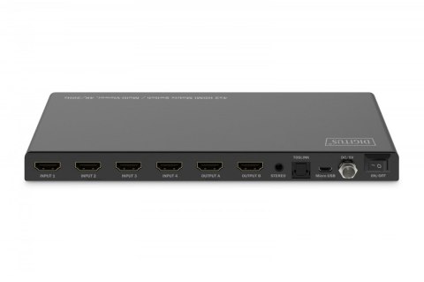 Przełącznik/Matrix HDMI 4/2-porty 4K/30Hz UHD HDCP 1.4 audio z pilotem Przełącznik/Matrix HDMI 4/2-porty 4K/30Hz UHD HDCP 1.4 audio z pilotem