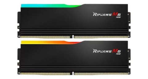 Pamięć PC DDR5 32GB (2x16GB) Ripjaws M5 RGB 6000MHz CL36-36 Czarny Pamięć PC DDR5 32GB (2x16GB) Ripjaws M5 RGB 6000MHz CL36-36 Czarny