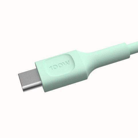 Kabel USB-C-USB-C PowerFlex 100W silikonowy 1.2m zielony Kabel USB-C-USB-C PowerFlex 100W silikonowy 1.2m zielony
