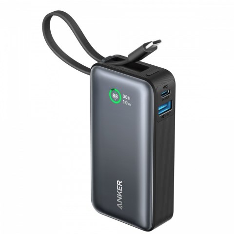 Powerbank 545 NANO 30W 10000mAh z wbudowanym kablem USB-C, czarny Powerbank 545 NANO 30W 10000mAh z wbudowanym kablem USB-C, czarny
