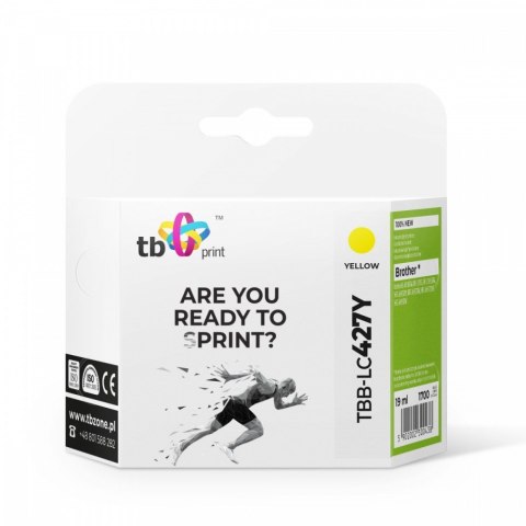 Tusz do Brother MFC-J5955DW TBB-LC427Y 100% nowy żółty Tusz do Brother MFC-J5955DW TBB-LC427Y 100% nowy żółty