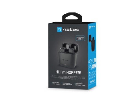 Mikrofon HOPPER krawatowy bezprzewodowy USB-C Mikrofon HOPPER krawatowy bezprzewodowy USB-C