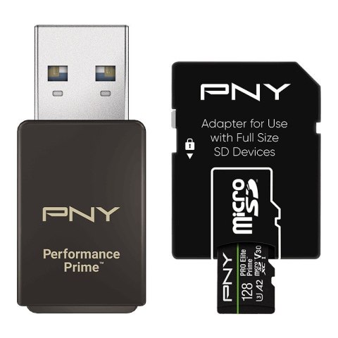 Karta pamięci microSDXC Elite Prime 128GB + adapter SD + czytnik USB-A Karta pamięci microSDXC Elite Prime 128GB + adapter SD + czytnik USB-A