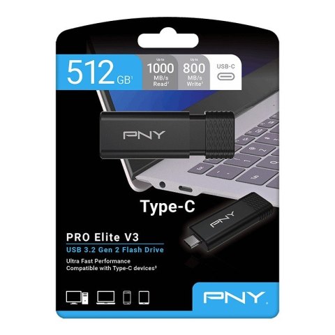 Pendrive 512GB ProElite V3 USB-C 3.2 Pendrive 512GB ProElite V3 USB-C 3.2