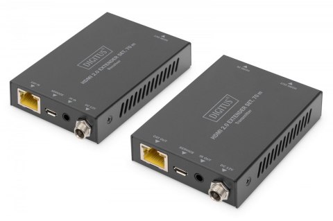Przedłużacz / Extender HDMI 70m po skrętce kat.5e/6/7 4K 60Hz PoC (Power over Cable) (zestaw) Przedłużacz / Extender HDMI 70m po skrętce kat.5e/6/7 4K 60Hz PoC (Power over Cable) (zestaw)