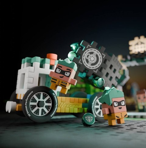 Klocki Mini Waffle - Napad na bank 148 elementów Klocki Mini Waffle - Napad na bank 148 elementów