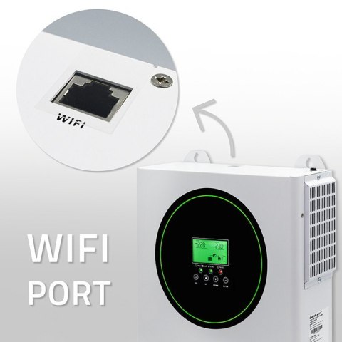 Hybrydowy Inwerter solarny Off-Grid 1500W 100A | 12V | MPPT | Sinus | Opcja Wi-Fi | Power Factor 1.0 Hybrydowy Inwerter solarny Off-Grid 1500W 100A | 12V | MPPT | Sinus | Opcja Wi-Fi | Power Factor 1.0