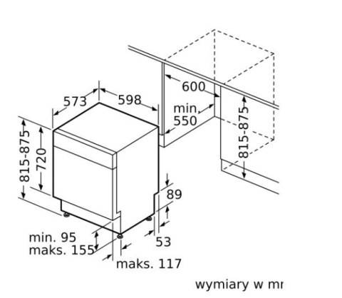 Zmywarka podblatowa SMU2HVS02E Zmywarka podblatowa SMU2HVS02E