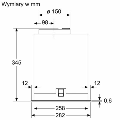 Okap wyspowy DLN78PC60 Serie8 70cm Okap wyspowy DLN78PC60 Serie8 70cm