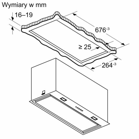 Okap wyspowy DLN78PC60 Serie8 70cm Okap wyspowy DLN78PC60 Serie8 70cm