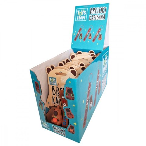 Breloki Kapibara mix Display 12 sztuk Breloki Kapibara mix Display 12 sztuk