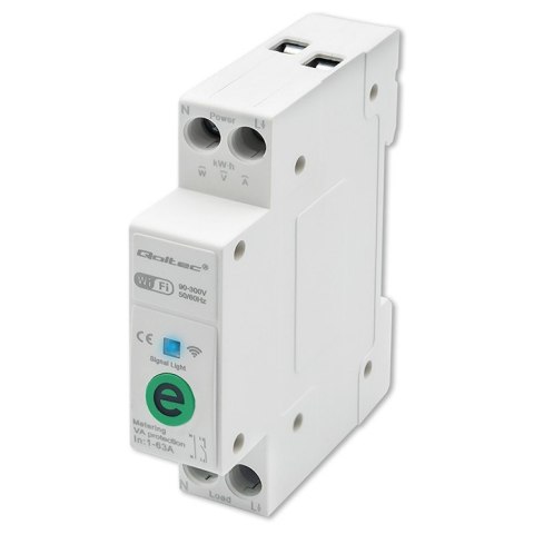 Przekaźnik 63A na szynę DIN z licznikiem energii elektrycznej | eWeLink od Sonoff | Wi-Fi | Dioda LED Przekaźnik 63A na szynę DIN z licznikiem energii elektrycznej | eWeLink od Sonoff | Wi-Fi | Dioda LED
